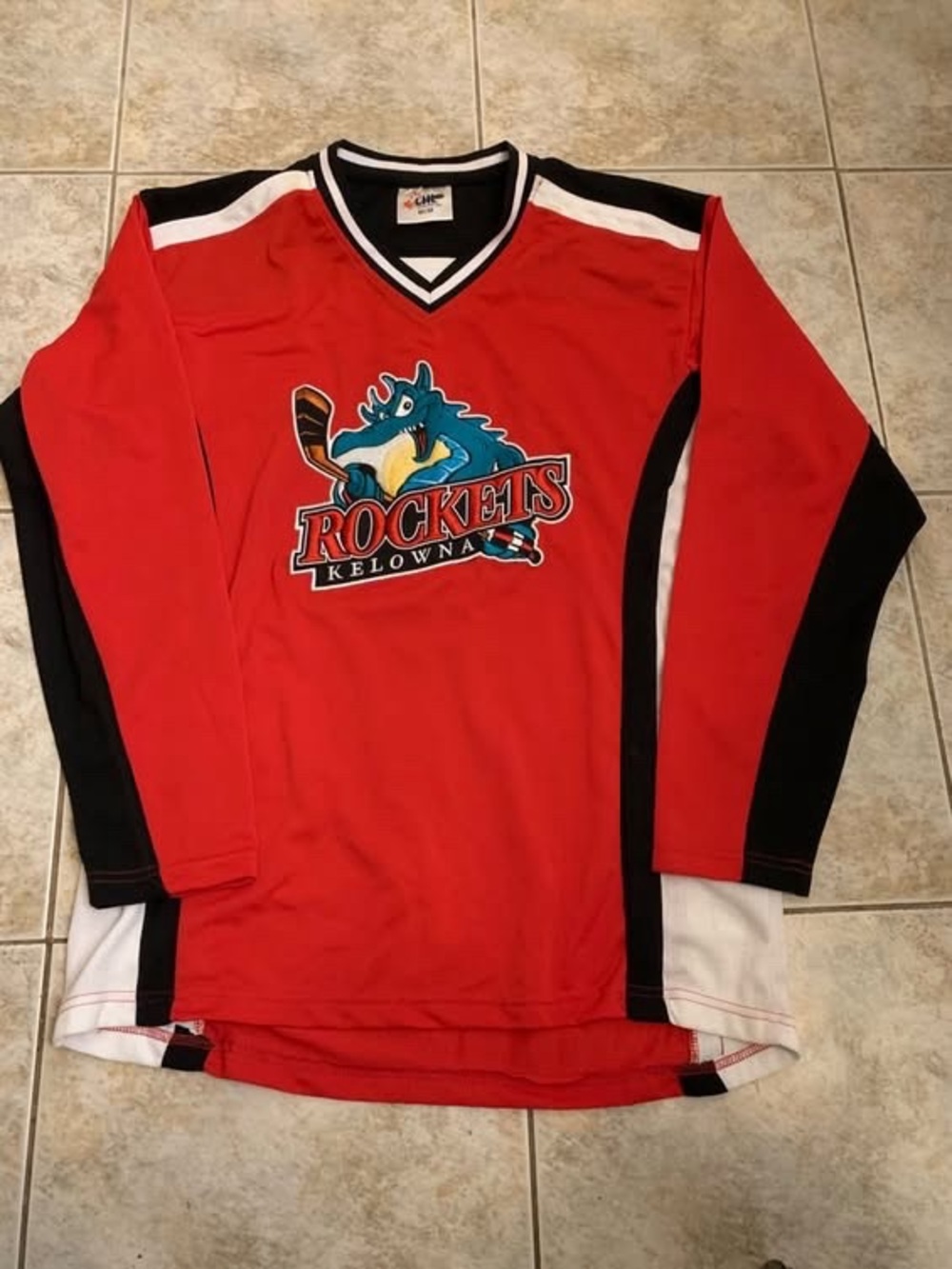 Kelowna Rockets CHL Hockey Jersey Red/White Adult M